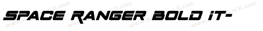 Space Ranger Bold It字体转换